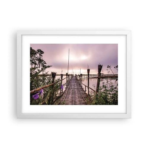 Poster in einem weißen Rahmen - Frieden und Ruhe Asiens - 40x30 cm