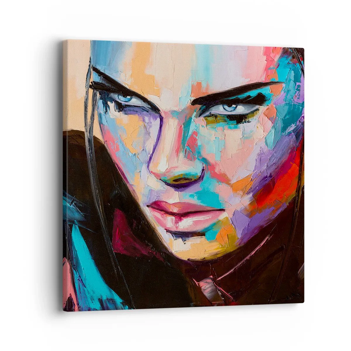 Bild auf Leinwand - Leinwandbild - Wild im Herzen - 40x40 cm