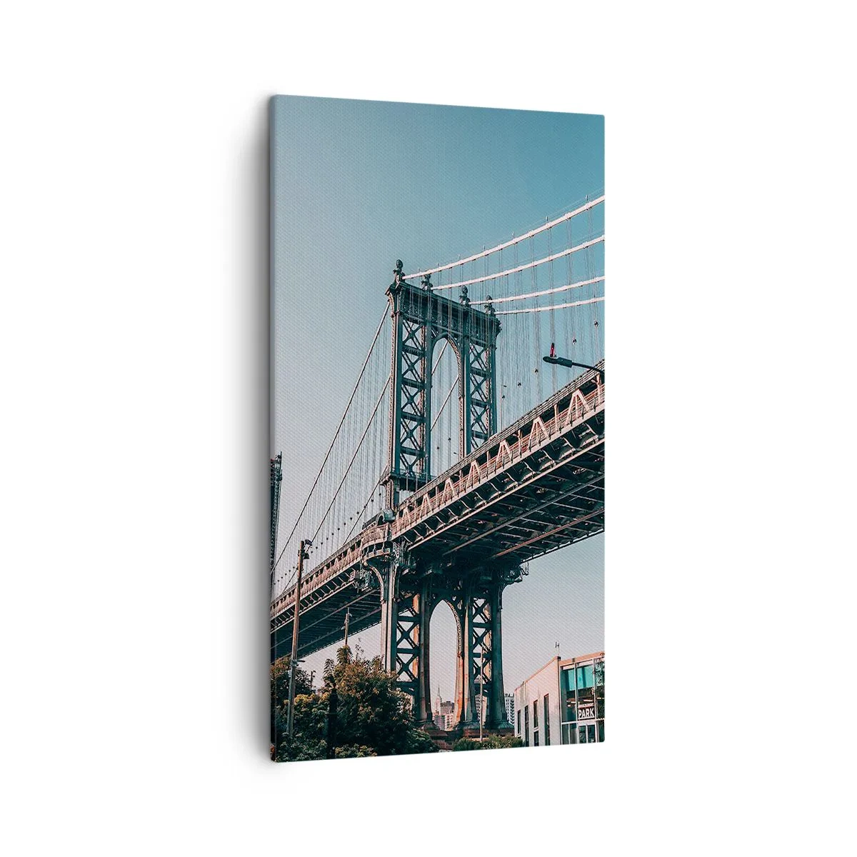 Bild auf Leinwand - Leinwandbild - Über den Wellen der Stadt - 45x80 cm