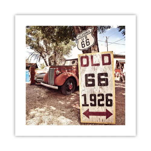 Poster - Die Legende der amerikanischen Provinz - 40x40 cm