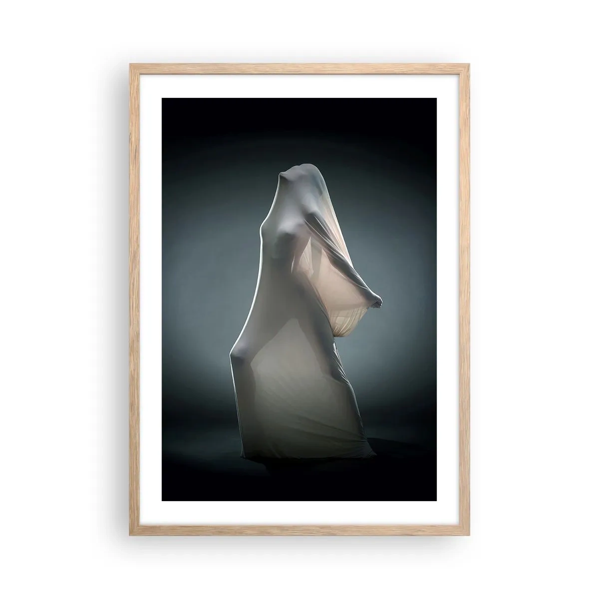 Poster in einem Rahmen aus heller Eiche - Versteckte Wünsche - 50x70 cm