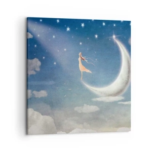 Bild auf Leinwand - Leinwandbild - Blauer Freier - 60x60 cm