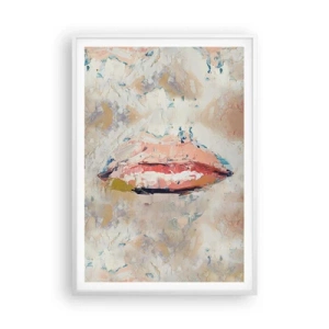 Poster in einem weißen Rahmen - Es weckt die Sinne - 70x100 cm