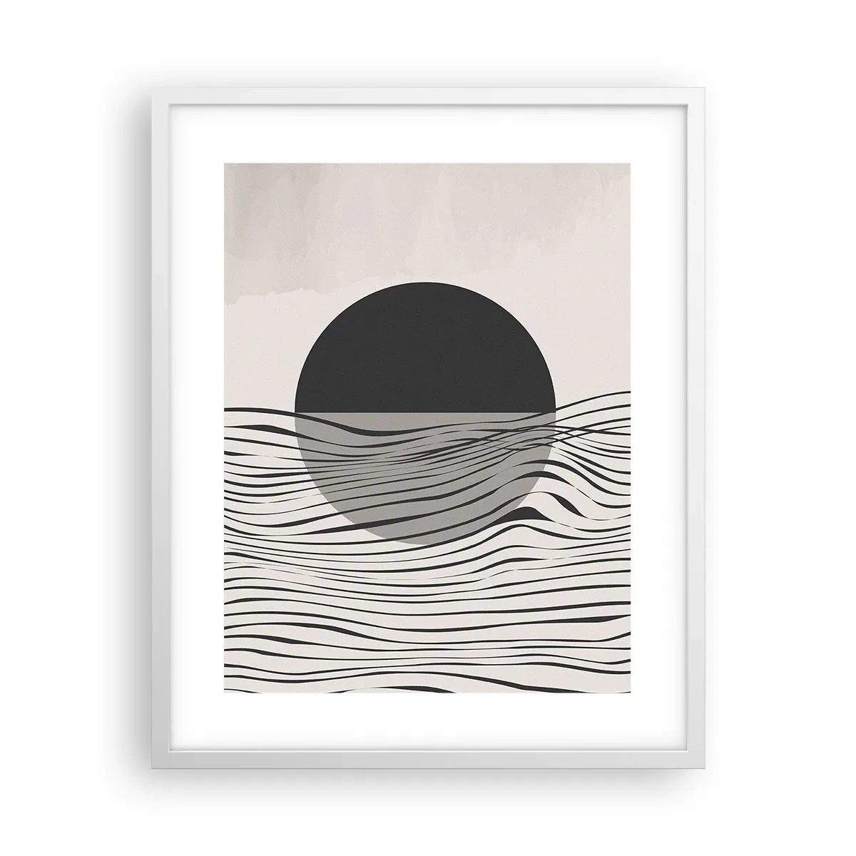 Poster in einem weißen Rahmen - Halbe Komposition - 40x50 cm