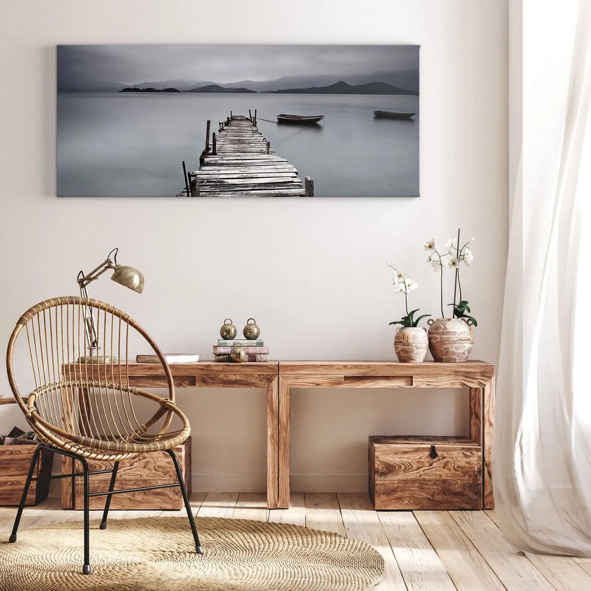 Bild auf Leinwand - Leinwandbild - Du kannst morgen gehen - 100x40 cm