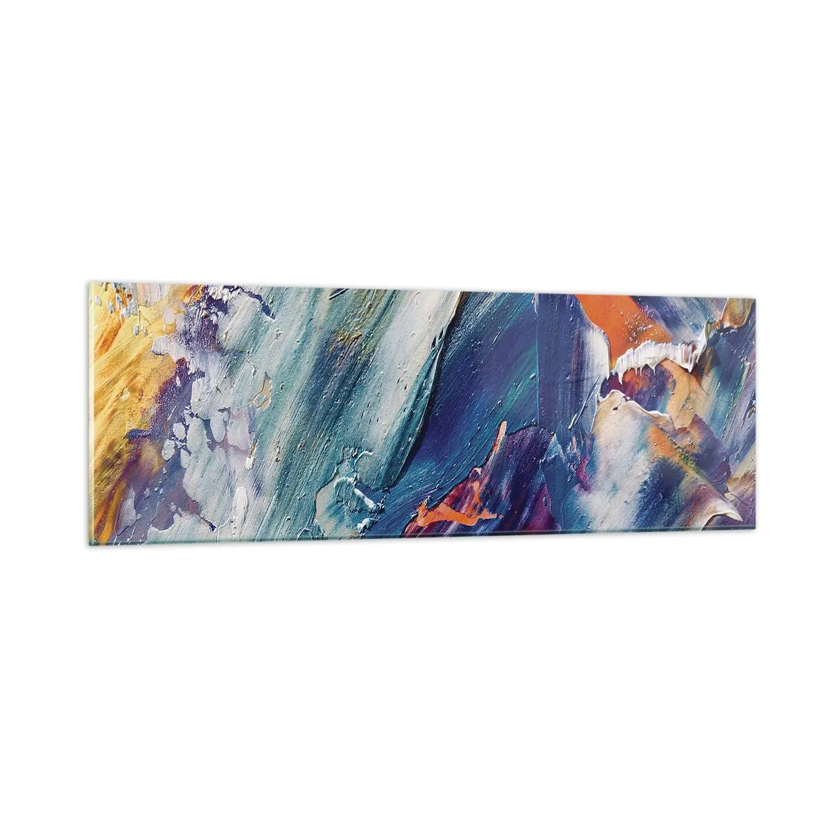 Glasbild - Bild auf glas - Farbverwirrung - 90x30 cm