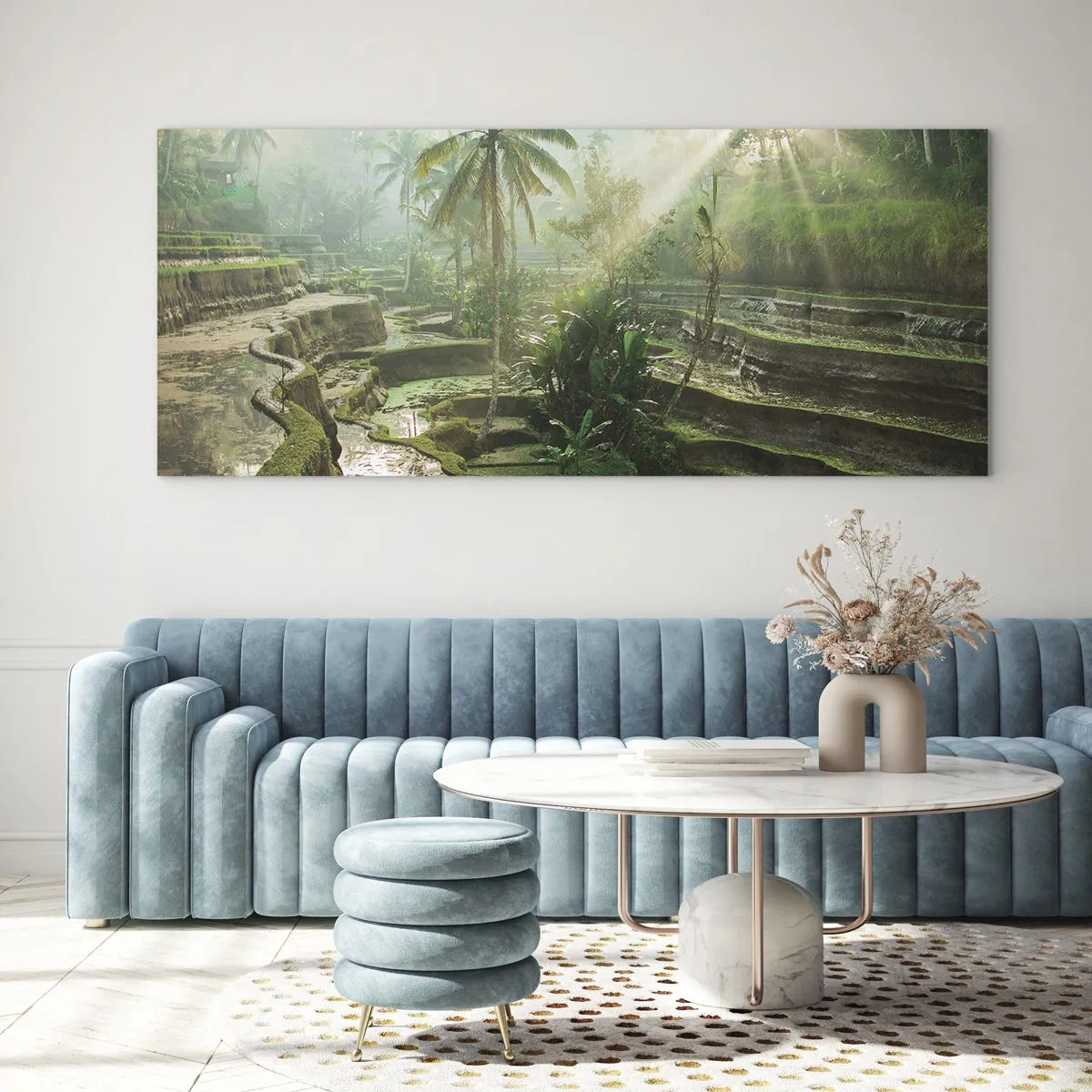 Glasbild - Bild auf glas - In der Sonne aufwachsen - 100x40 cm