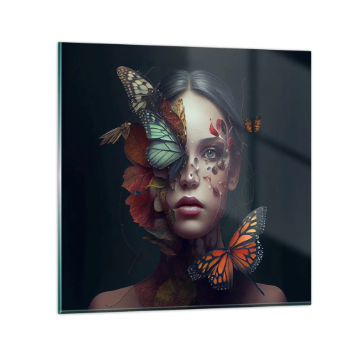 Glasbild - Bild auf glas - Wunderbare Metamorphose - 70x70 cm