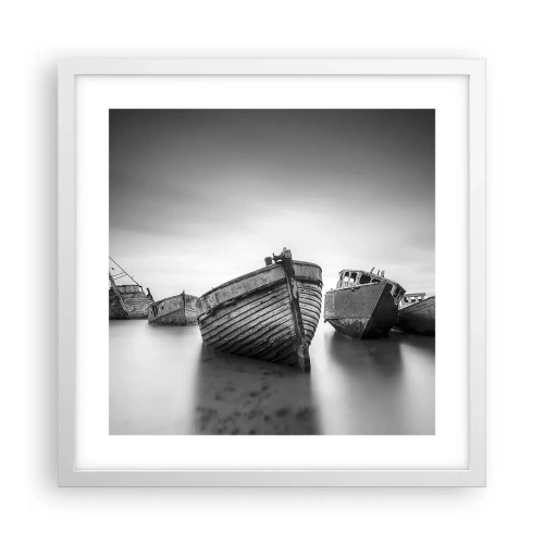 Poster in einem weißen Rahmen - Nur Erinnerungen ... - 40x40 cm