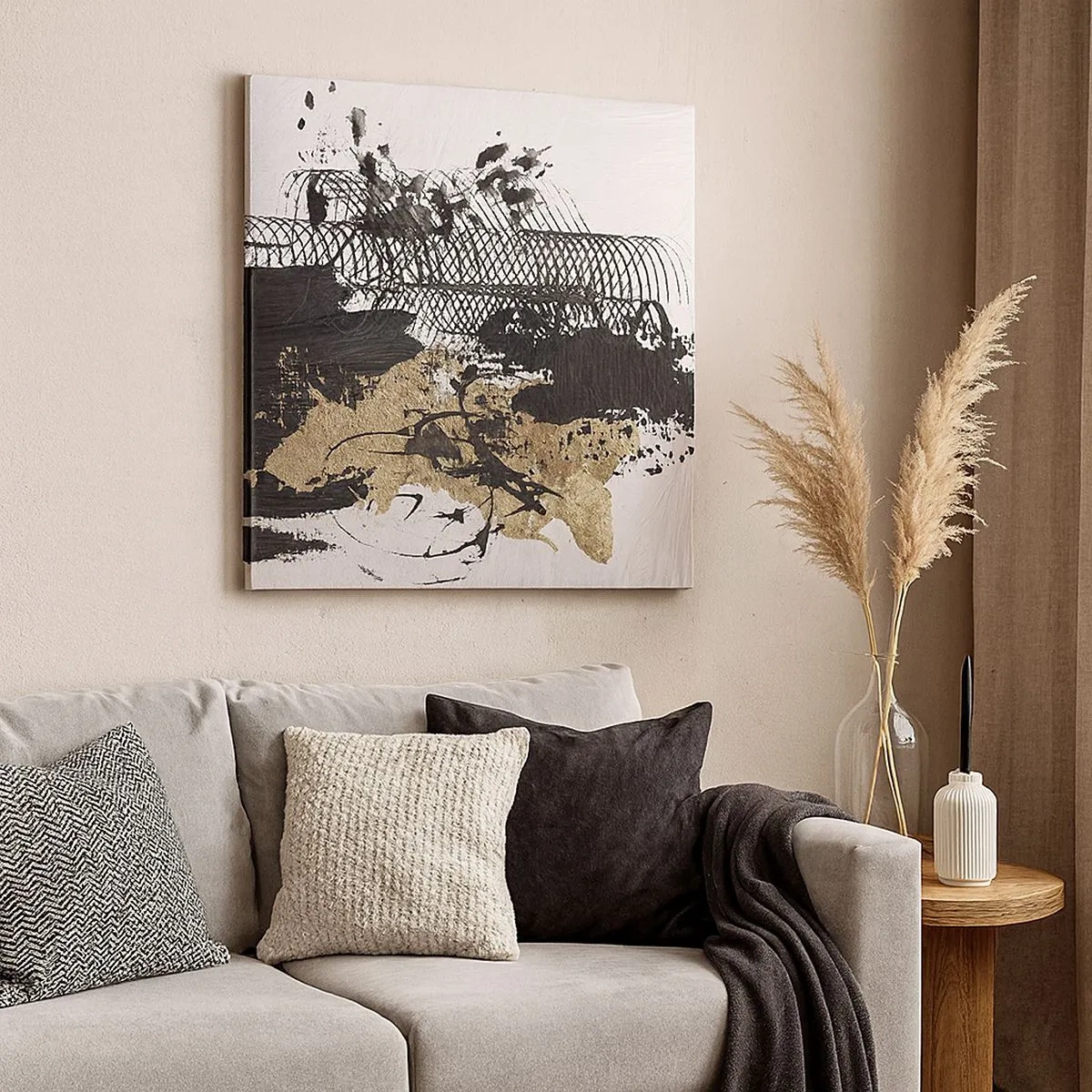 Bild auf Leinwand - Leinwandbild - Komposition mit Leidenschaft - 30x30 cm