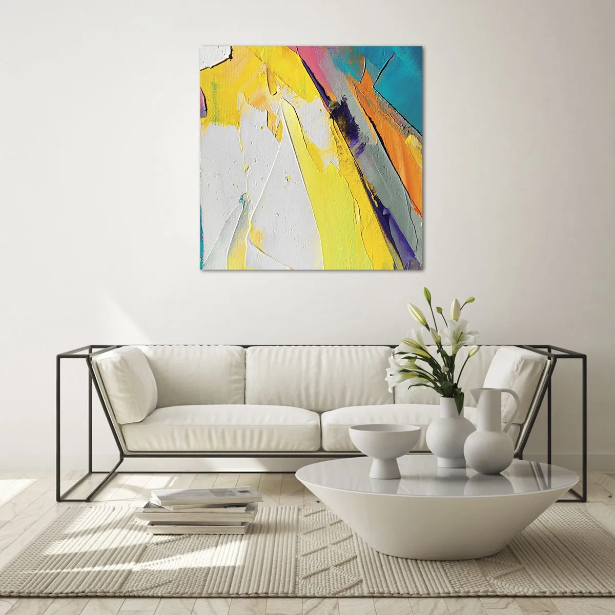 Glasbild - Bild auf glas - Die Anatomie des Lichts - 70x70 cm