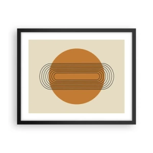 Poster in einem schwarzem Rahmen - Perfekter Plan - 50x40 cm