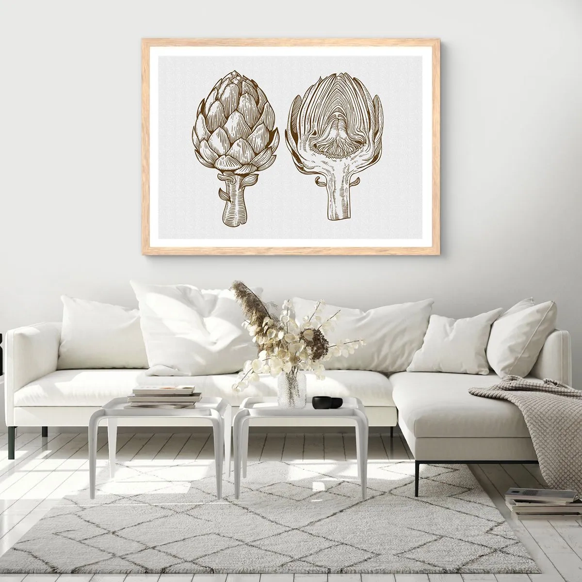 Poster in einem Rahmen aus heller Eiche - Anatomie-Lektion - 40x30 cm