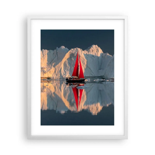 Poster in einem weißen Rahmen - Am Rande der Welt - 40x50 cm