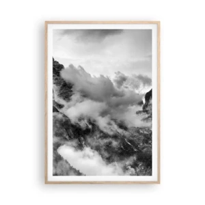 Poster in einem Rahmen aus heller Eiche - Schön und grausam - 70x100 cm