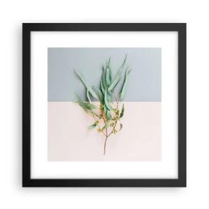 Poster in einem schwarzem Rahmen - Pastellige Subtilität - 30x30 cm