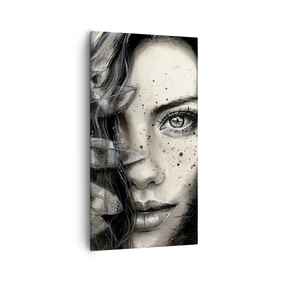 Bild auf Leinwand - Leinwandbild - Wilde Schönheit - 55x100 cm