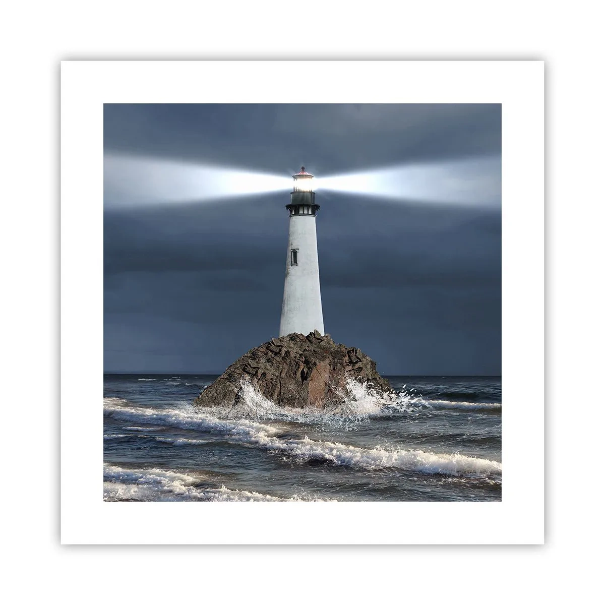 Poster - Hier... hier... hier! - 40x40 cm