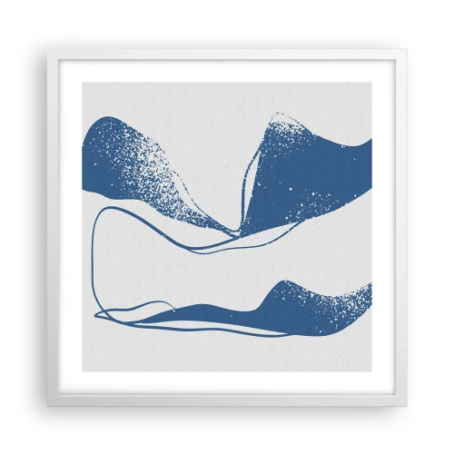 Poster in einem weißen Rahmen - Geflügelte Abstraktion - 50x50 cm