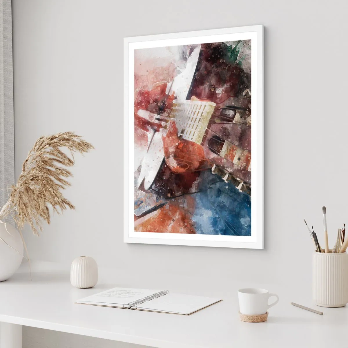 Poster in einem weißen Rahmen - Und was halten Sie davon? - 70x100 cm