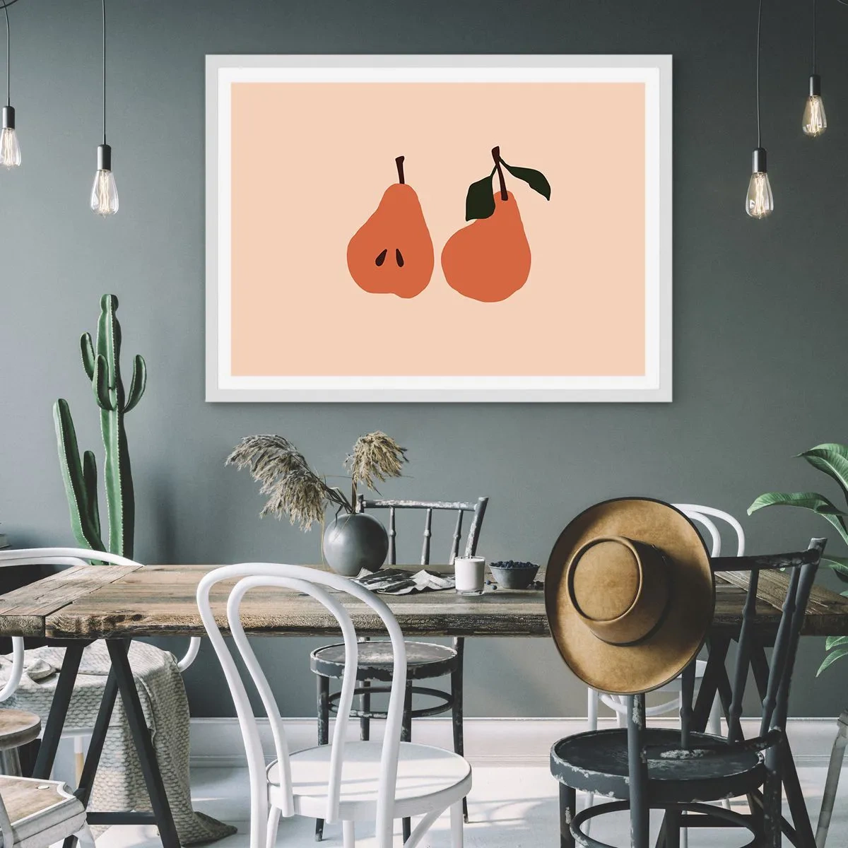 Poster in einem weißen Rahmen - Pure Süße - 100x70 cm