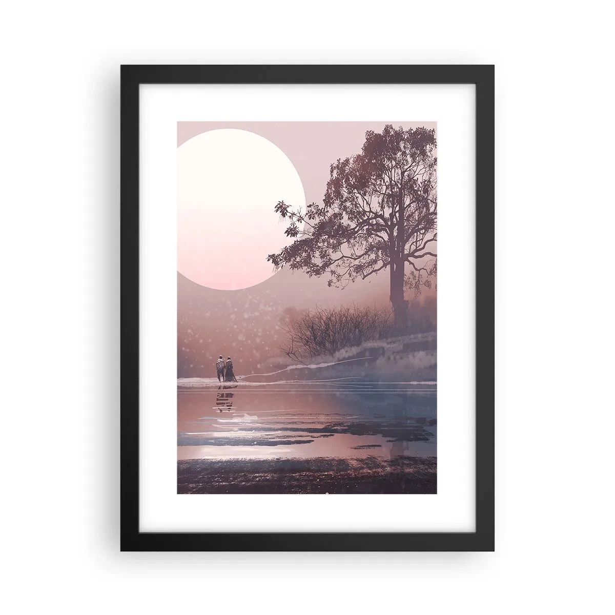 Poster in einem schwarzem Rahmen - Wunder der Nacht - 30x40 cm