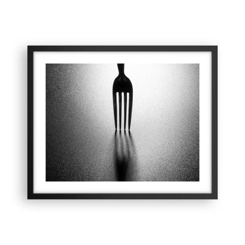 Poster in einem schwarzem Rahmen - Licht und Schatten - 50x40 cm