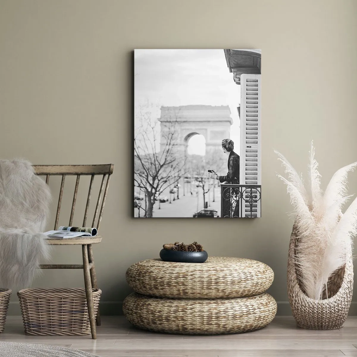 Bild auf Leinwand - Leinwandbild - Ein Zimmer mit Aussicht - 80x120 cm