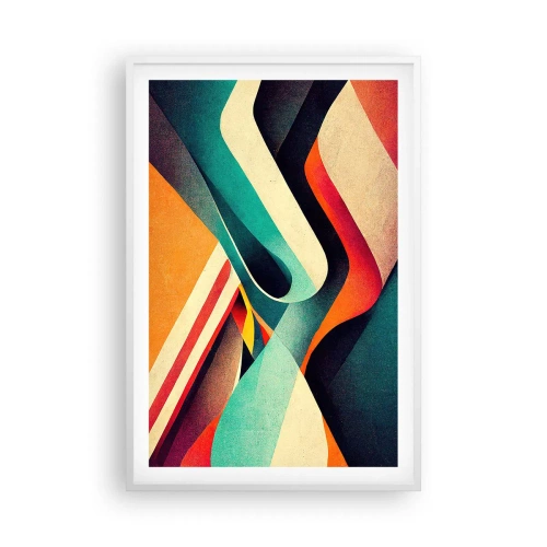 Poster in einem weißen Rahmen - Intensive Komposition - 61x91 cm