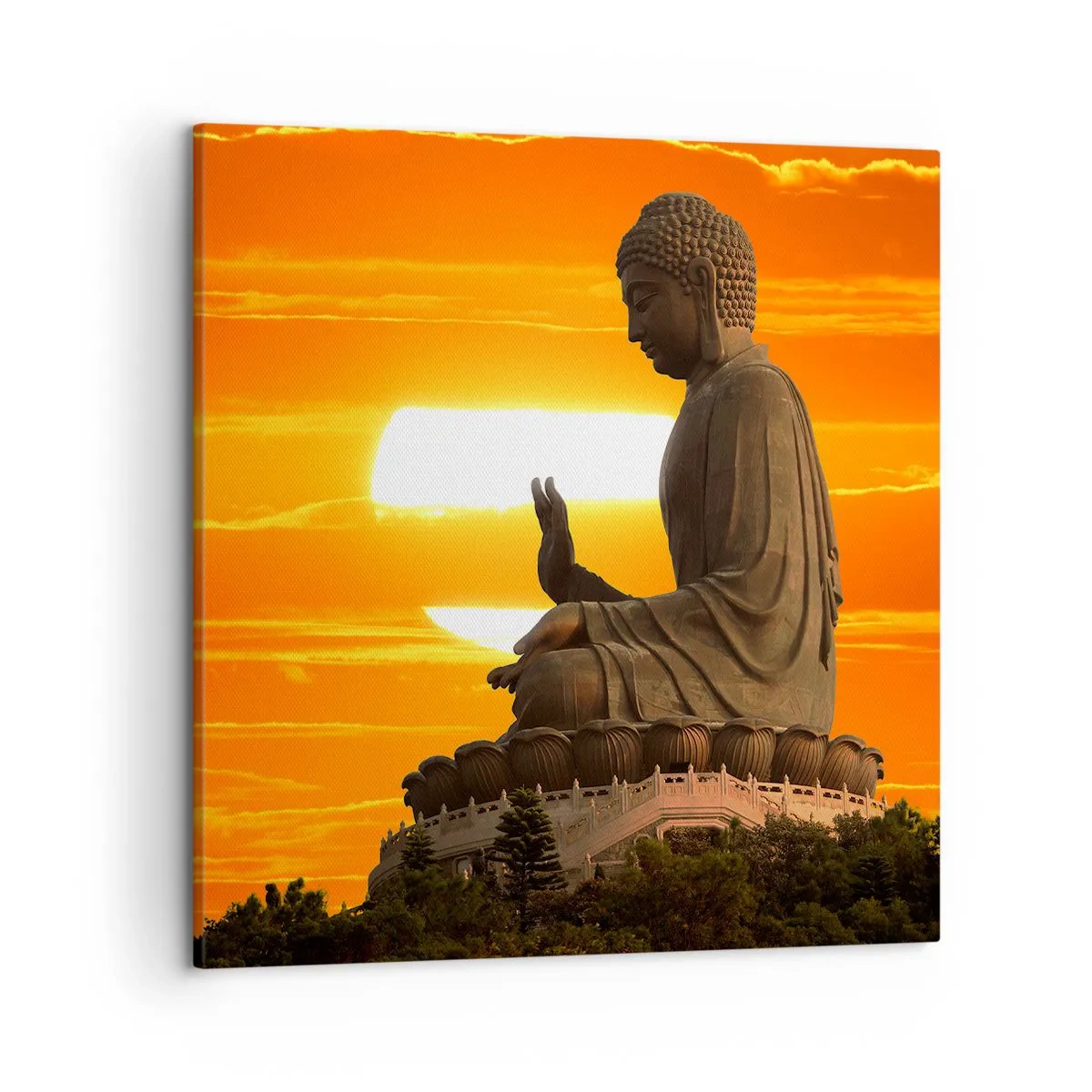 Bild auf Leinwand - Leinwandbild - Keine Angst vor der Welt - 50x50 cm