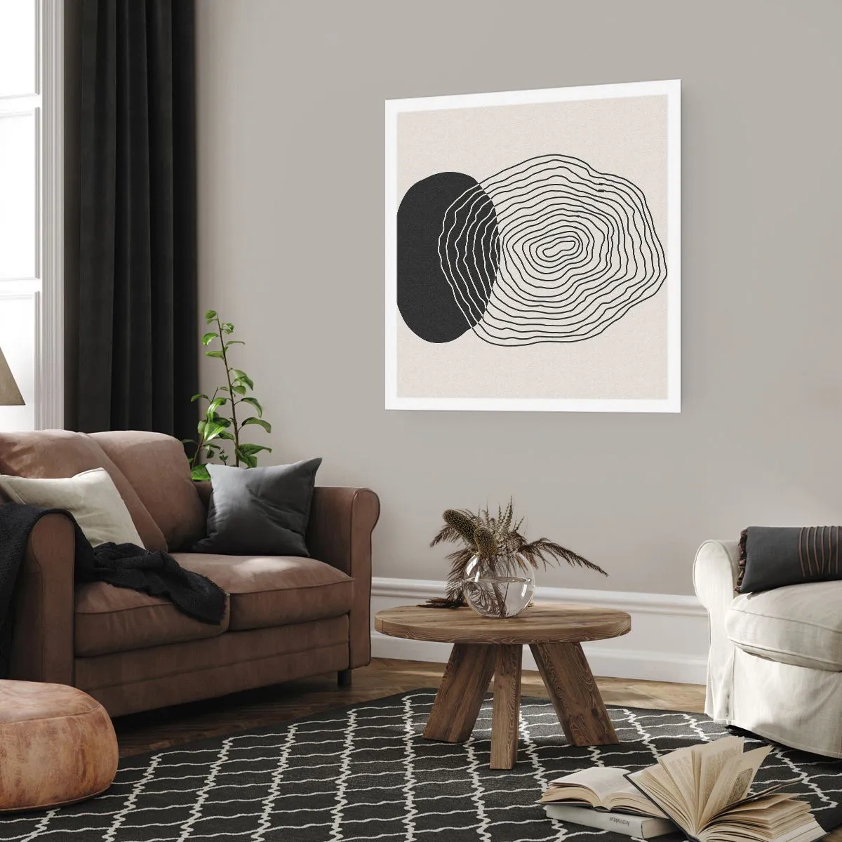 Poster - Dauer und Schwingung - 60x60 cm