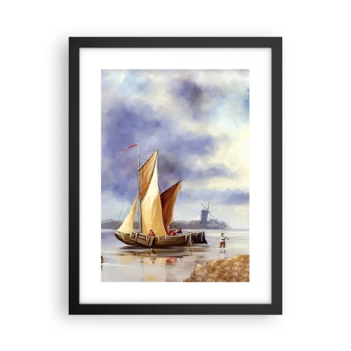 Poster in einem schwarzem Rahmen - Die Rückkehr der Seeleute - 30x40 cm