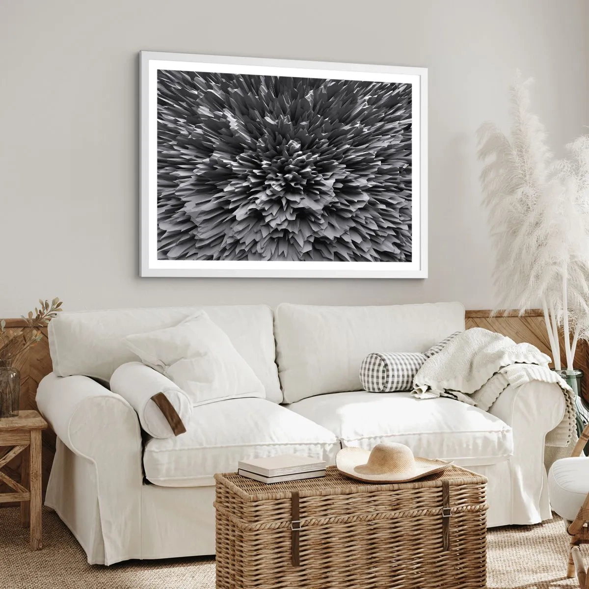 Poster in einem weißen Rahmen - Härter kann es nicht werden - 40x30 cm
