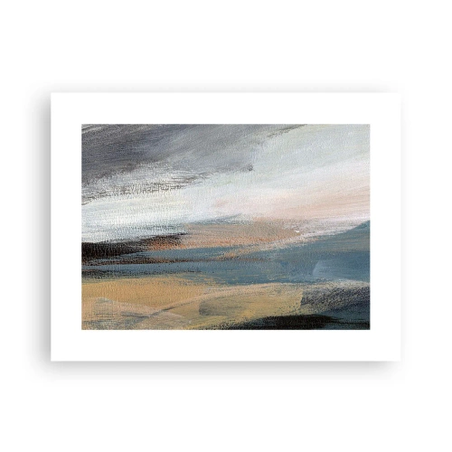 Poster - Abstraktion: nördliche Landschaft - 40x30 cm