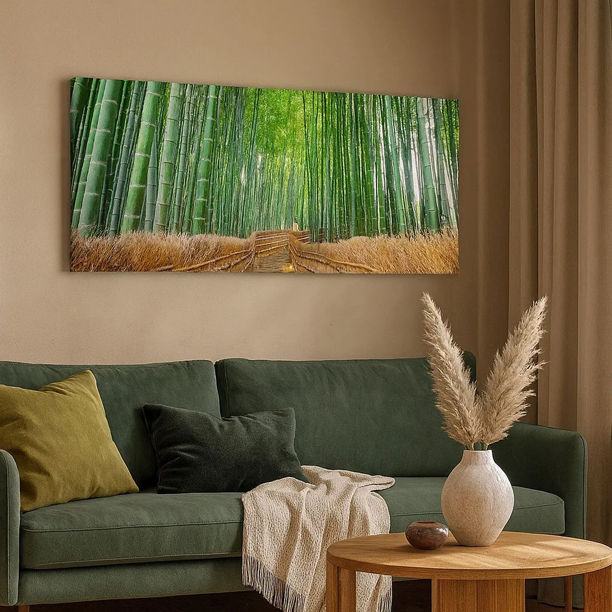 Bild auf Leinwand - Leinwandbild - Die Essenz der asiatischen Natur - 100x40 cm