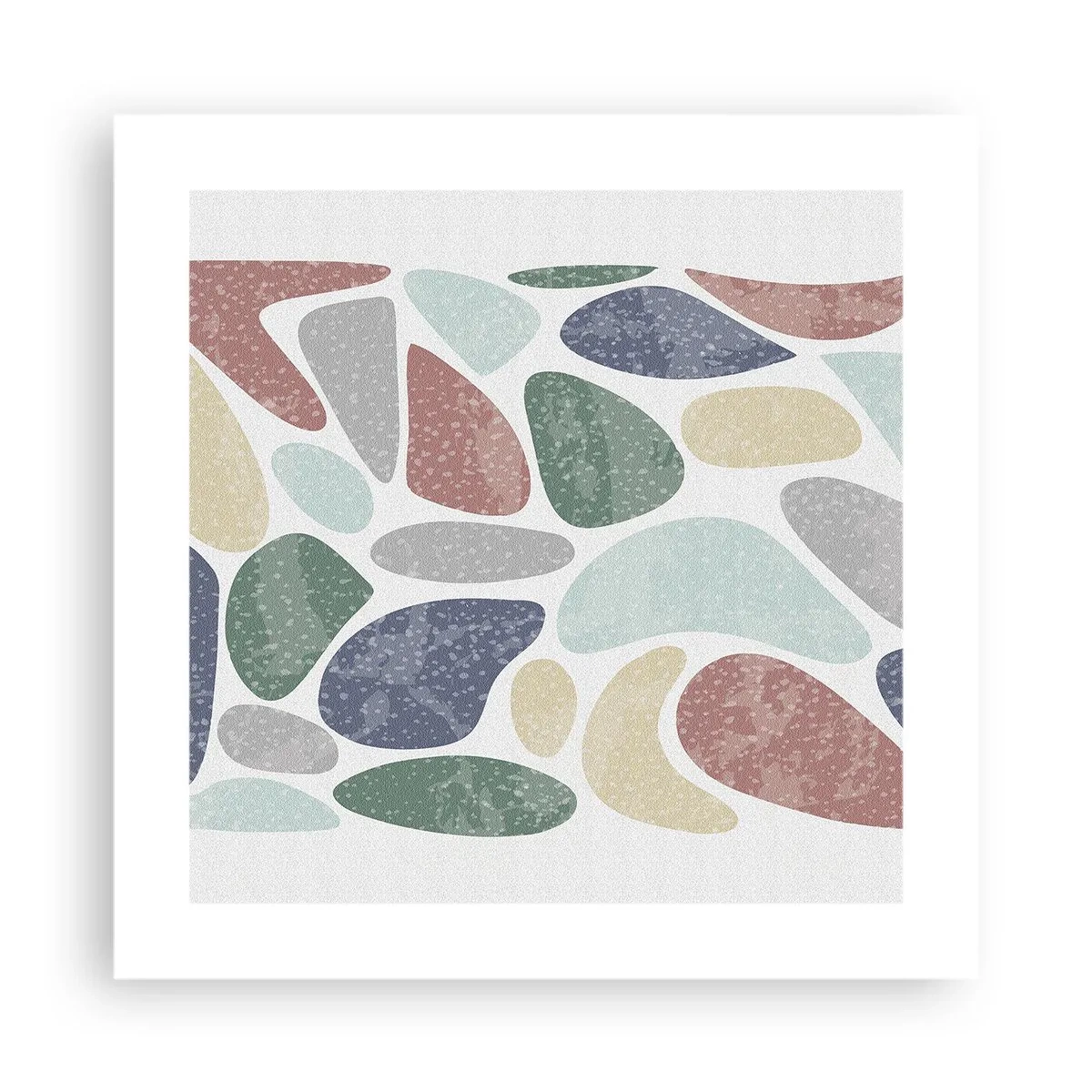 Poster - Mosaik aus pulverförmigen Farben - 40x40 cm