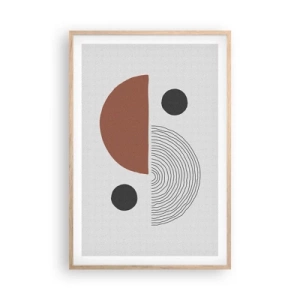 Poster in einem Rahmen aus heller Eiche - Perfektion des Rades - 61x91 cm