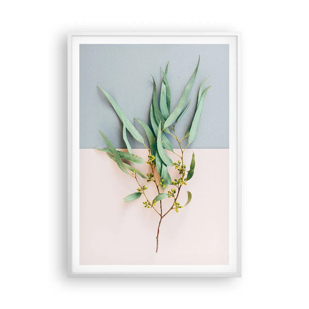 Poster in einem weißen Rahmen - Pastellige Subtilität - 70x100 cm