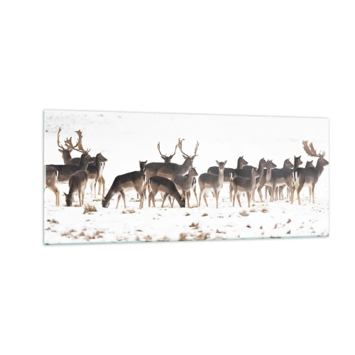 Glasbild - Bild auf glas - Kommen die Weihnachten? - 100x40 cm