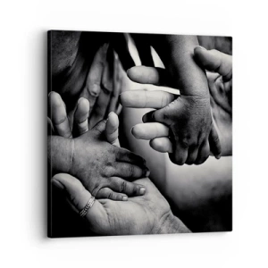 Bild auf Leinwand - Leinwandbild - Mensch sein - 30x30 cm
