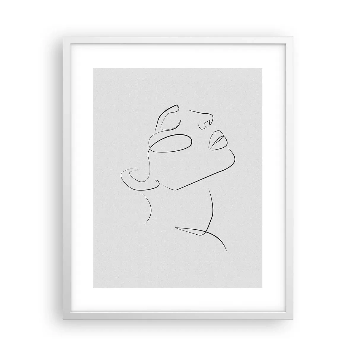 Poster in einem weißen Rahmen - Die Drehungen und Wendungen der Träume - 40x50 cm