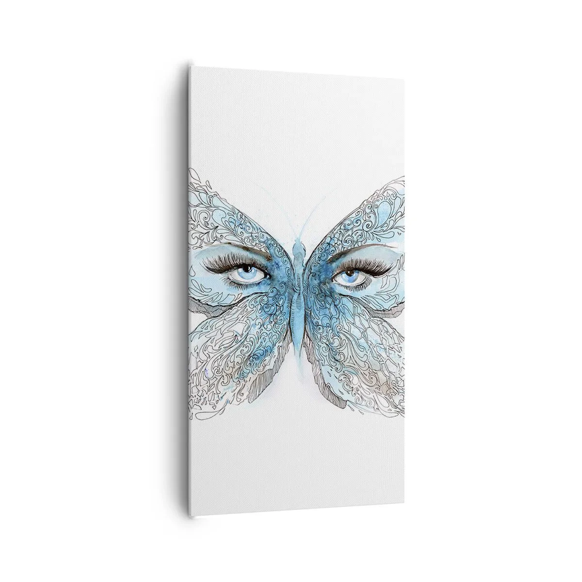 Bild auf Leinwand - Leinwandbild - Eros Blaumeise - 65x120 cm