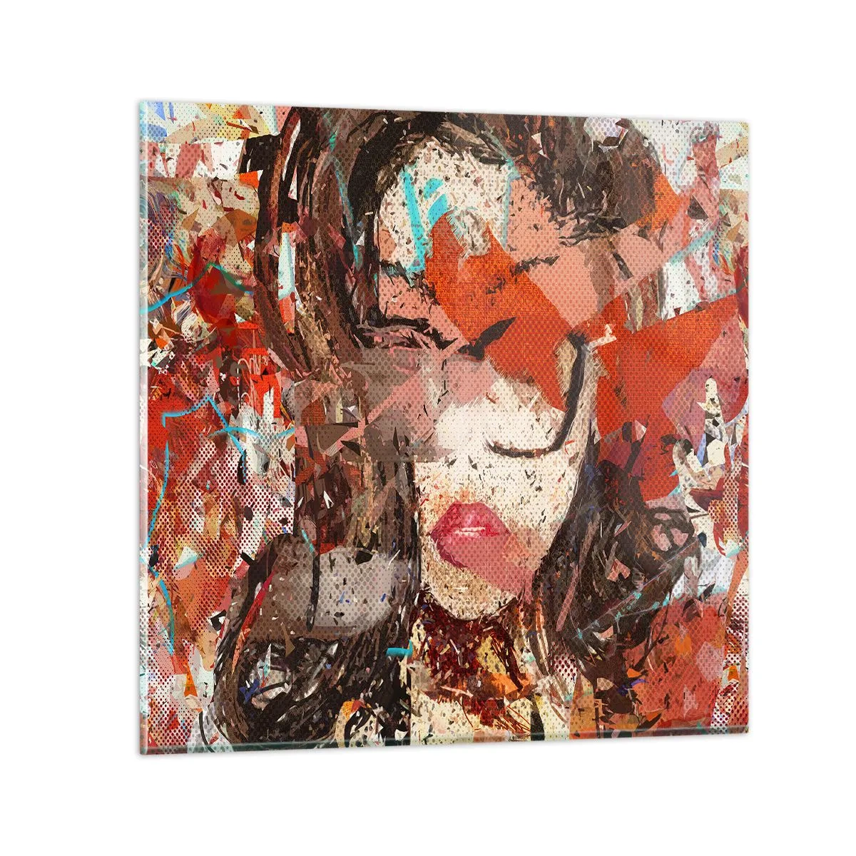 Glasbild - Bild auf glas - Niemand weiß, was du wirklich bist - 60x60 cm