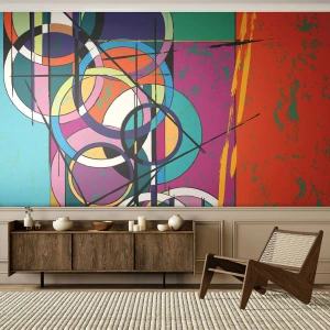 Fototapete Premium Canvas - Rad für Rad - Abstraktion, Stück, Grafik - 250x175 cm