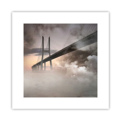 Poster - Auf dem Fluss, den es nicht gibt - 30x30 cm