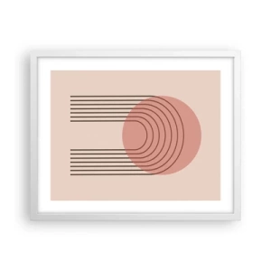 Poster in einem weißen Rahmen - Unwiderstehliche Anziehungskraft - 50x40 cm