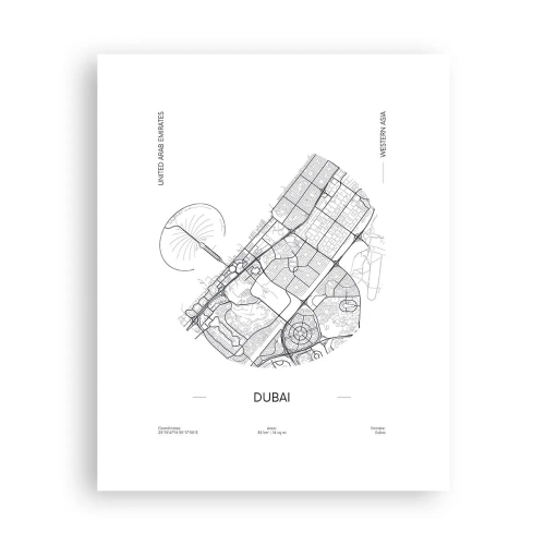 Poster - Anatomie von Dubai - 40x50 cm