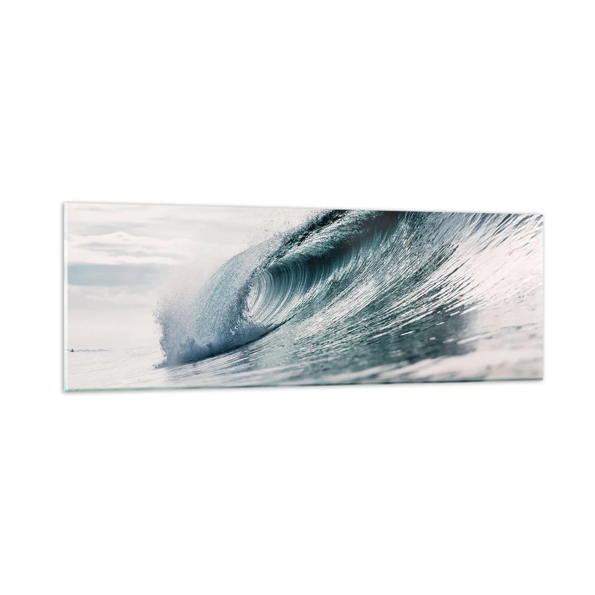 Glasbild - Bild auf glas - Wasserspitze - 90x30 cm