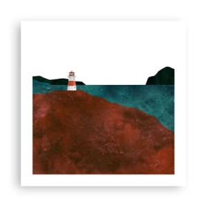 Poster - Aufs Meer starren - 50x50 cm