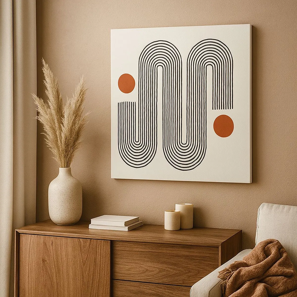 Bild auf Leinwand - Leinwandbild - Vom Anfang bis zum Ende - 30x30 cm